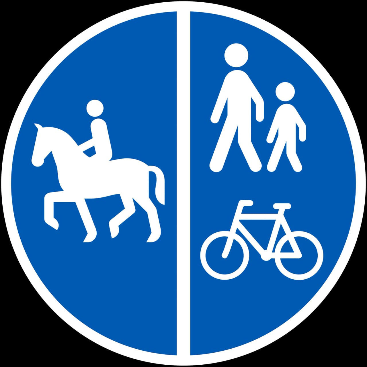 D26.3 - Segregated path road sign