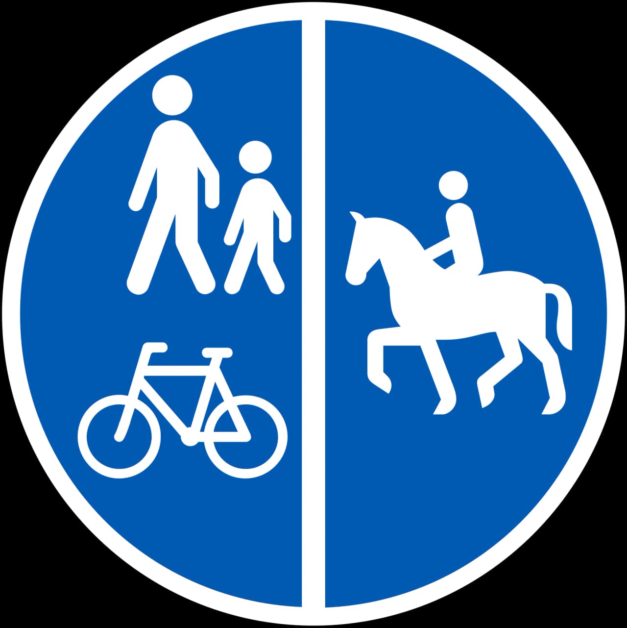 D26.4 - Segregated path road sign