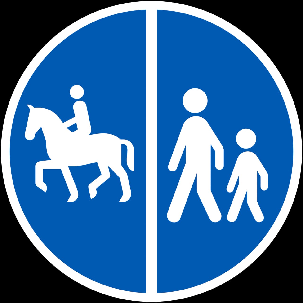 D26.5 - Segregated path road sign