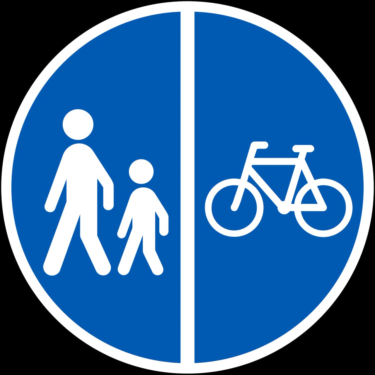 D26 - Segregated path road sign