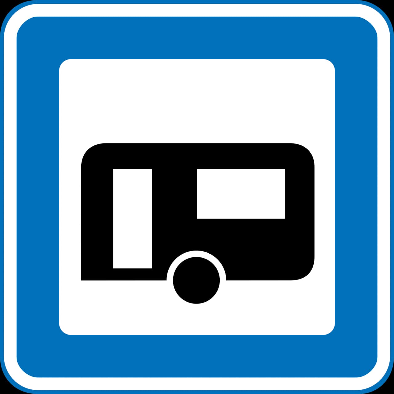M31.1 - Site exclusively for caravans road sign