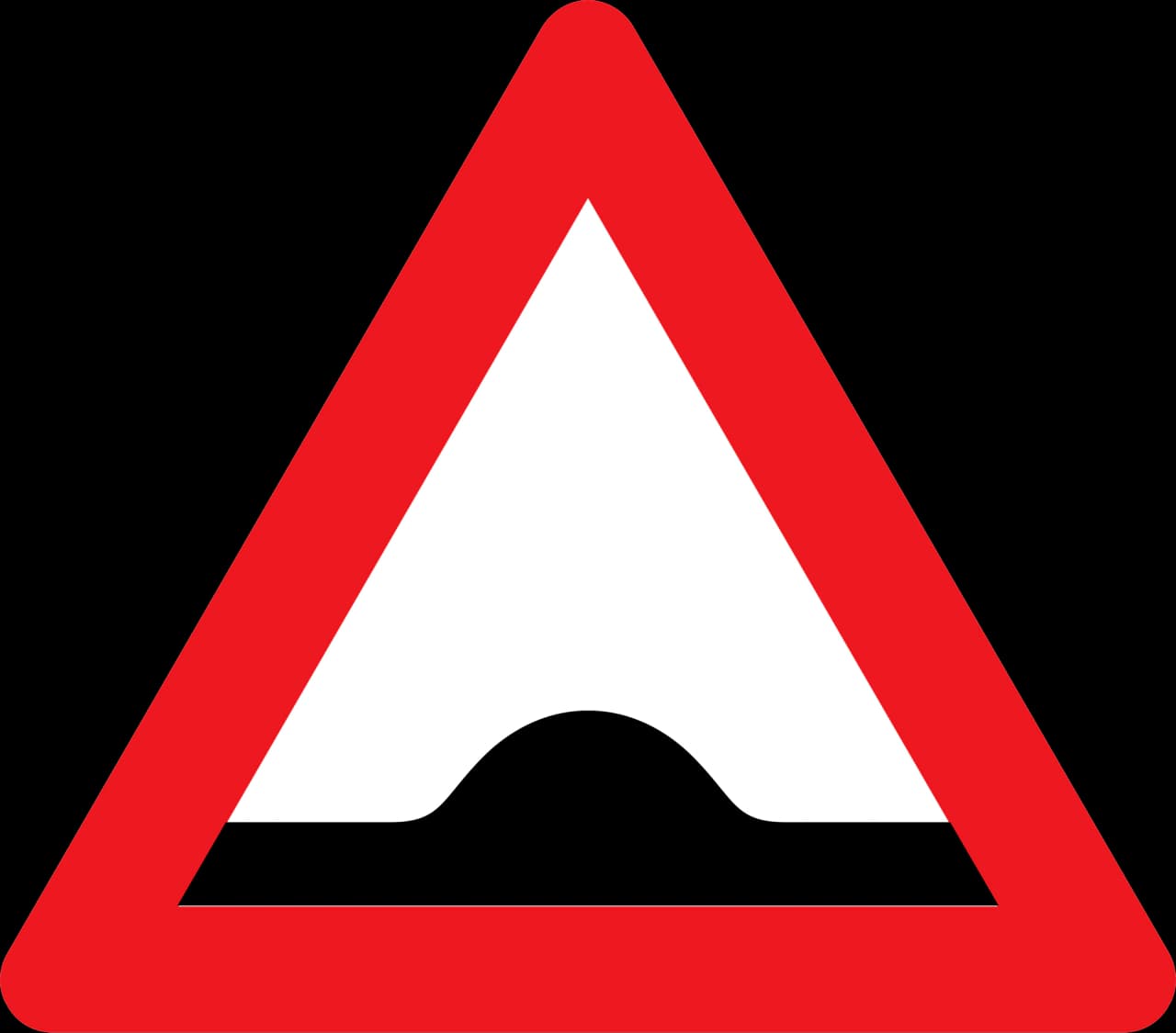 A36 - Speed bump road sign