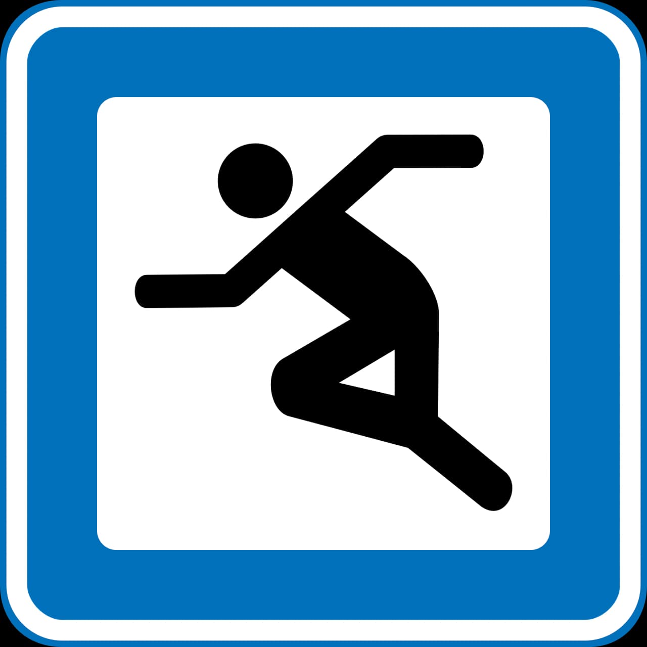 M118 - Sports facility road sign