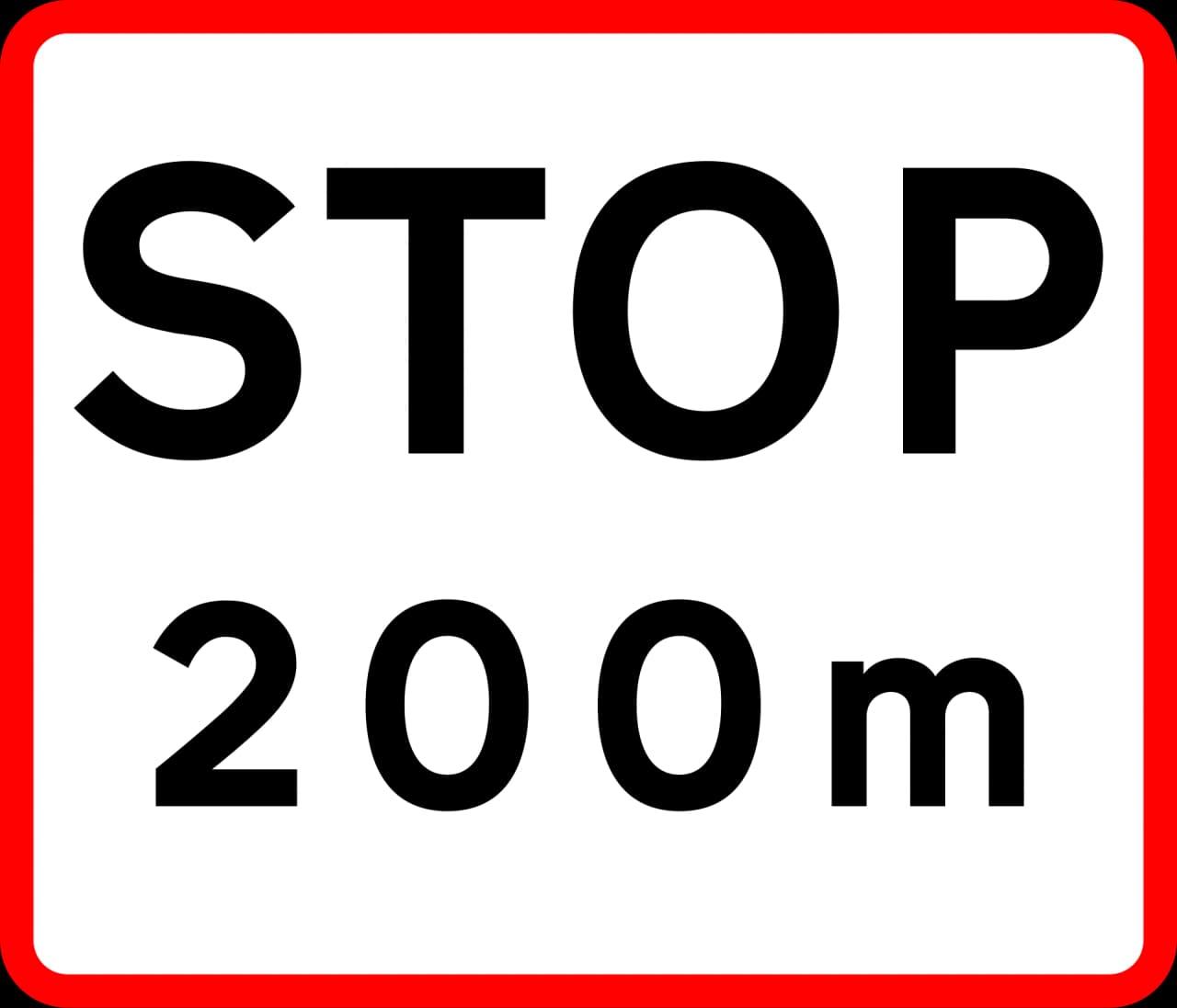 UB11.1 - Stop ahead road sign