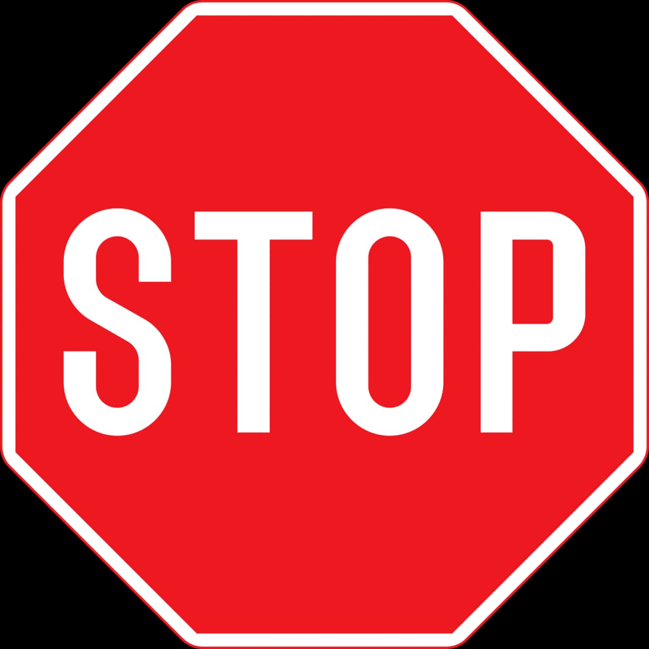 B13 - Stop road sign