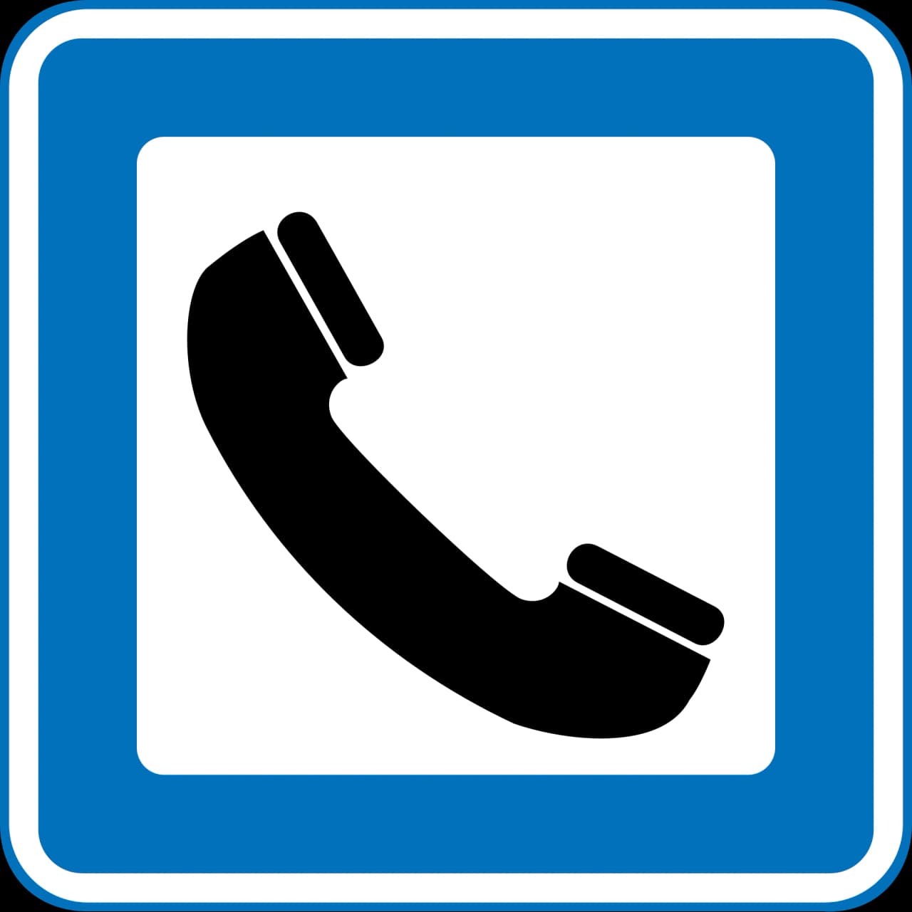 M22 - Telephone road sign
