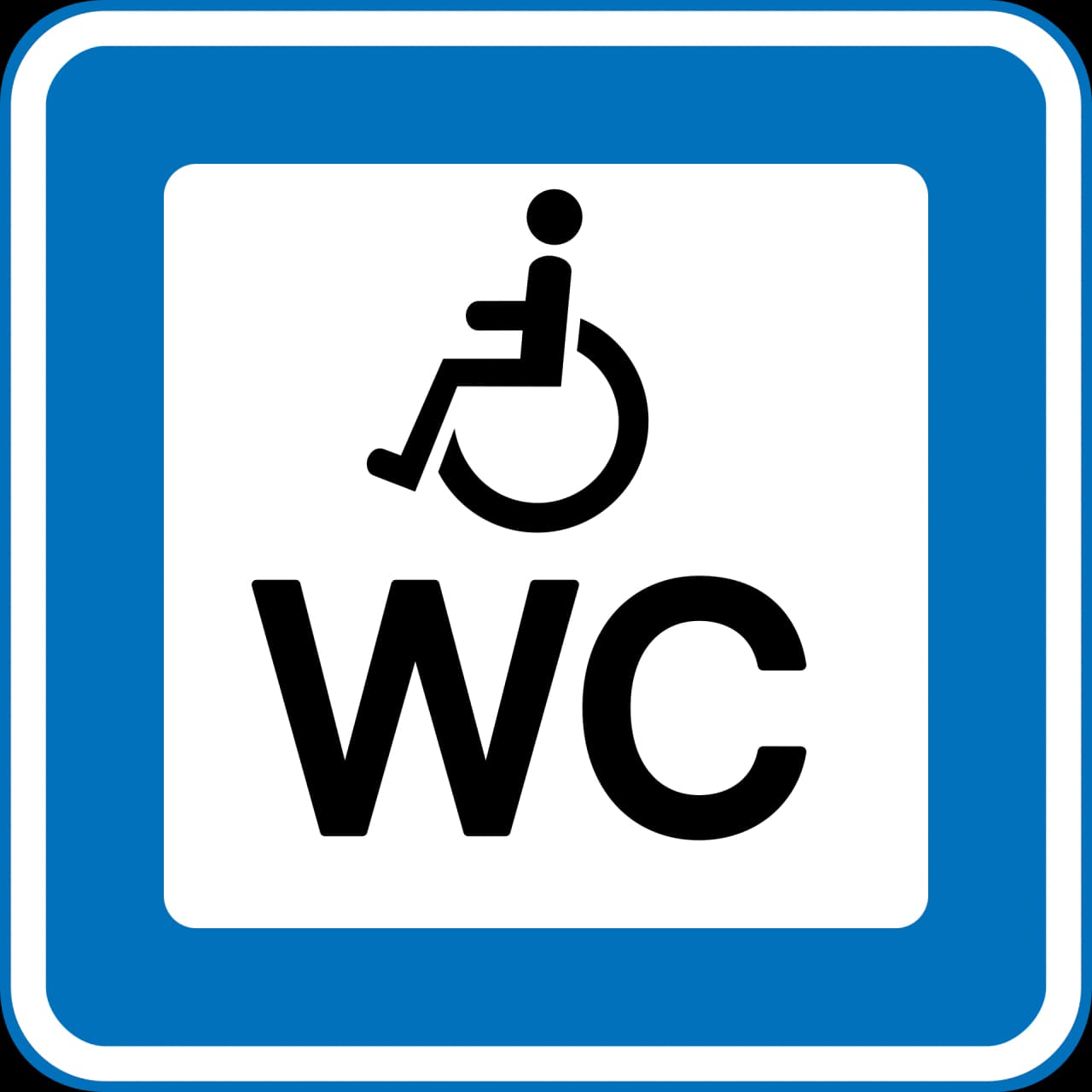 M46.1 - Toilet (handicapped) road sign