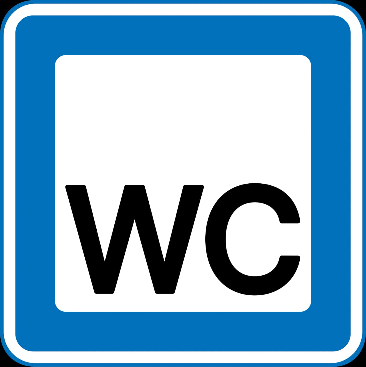 M46 - Toilet road sign