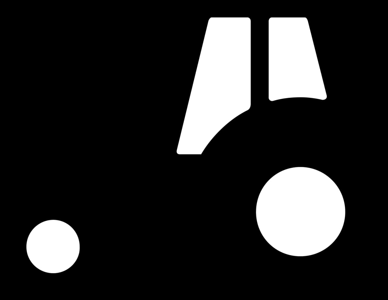 US11 - Tractor or motorized equipment road sign