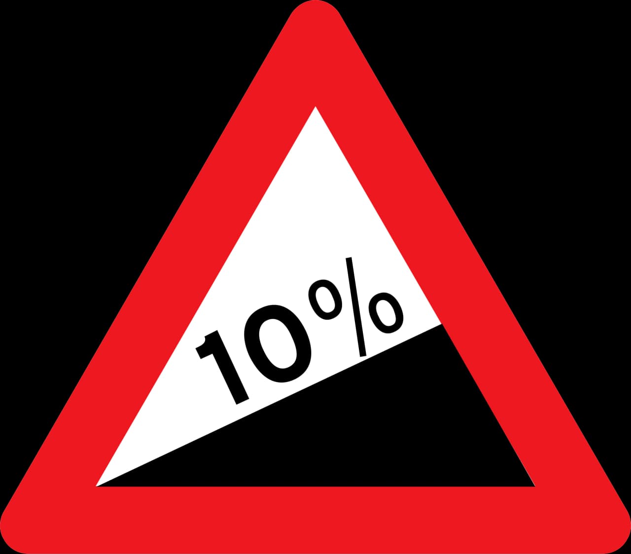 A46.2 - Upward gradient road sign
