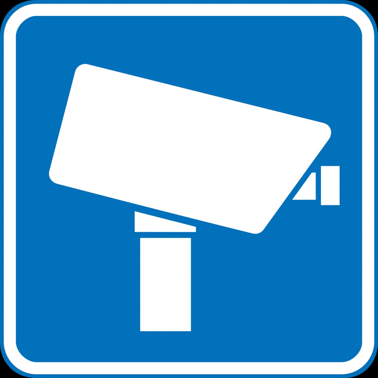 E93 - Video surveillance road sign