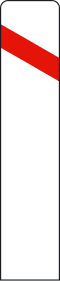 Proximity of a level crossing or a moving bridge (left side) road sign from Spain