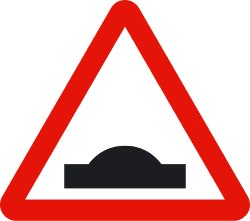 P-15a - Speed bump road sign