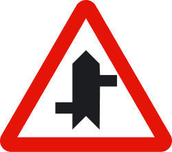 P-1e - Section with shortcuts road sign