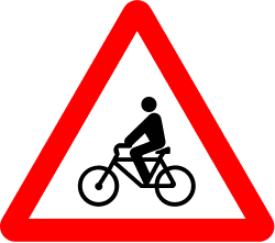 P-22b - Cyclists road sign