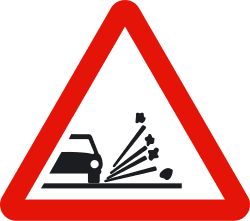 P-28 - Loose surface material road sign