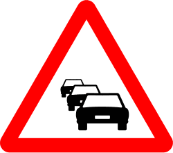 P-31 - Traffic queues road sign