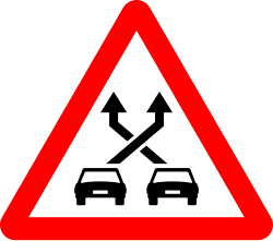 P-35 - Braided crossing road sign