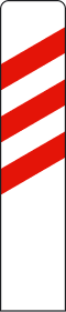 P-9a - Proximity of a level crossing or a moving bridge (right side) road sign