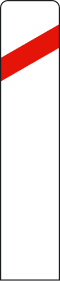 P-9c - Proximity of a level crossing or a moving bridge (right side) road sign