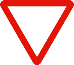 R-1 - Give Way road sign