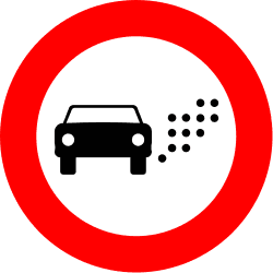 R-120 - Vehicles restricted to specified low emission vehicles road sign