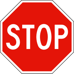 R-2 - Stop road sign