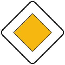 R-3 - Priority Road road sign