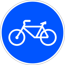 R-407a - Road for cyclists road sign