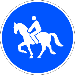 R-409 - Road for mounted animals road sign