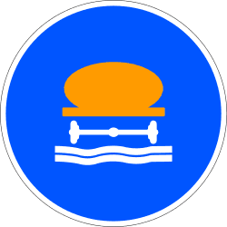 R-415 - Road for vehicles carrying water pollutants road sign