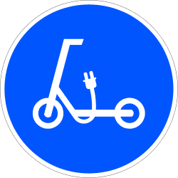 R-420 - Road for personal mobility devices road sign