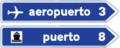 S-321 - Places of interest by highway or dual carriageway road sign