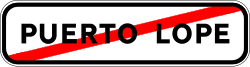 S-510 - Exit from town road sign