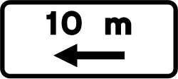S-821 - Extension of the ban, to the left road sign
