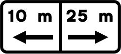 S-830 - Extension of the ban, on both sides road sign