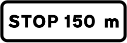S-840 - STOP presignaling road sign