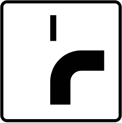 S-851 - Direction of priority road road sign