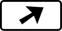 S-870a - Signage application (right) road sign