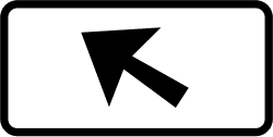S-870b - Signage application (left) road sign