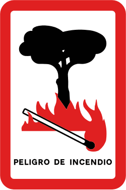 S-900 - Fire danger road sign
