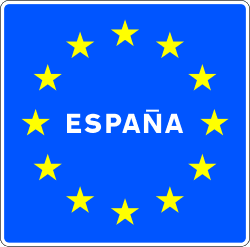 S-920 - Entry to Spain road sign