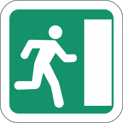 S-980 - Emergency exit road sign