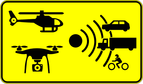 S-991g - Speed Enforcement by Aerial Means road sign