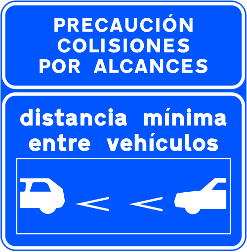 S-992c - Minimum Distance between Vehicles on a Motorway or Dual Carriageway road sign