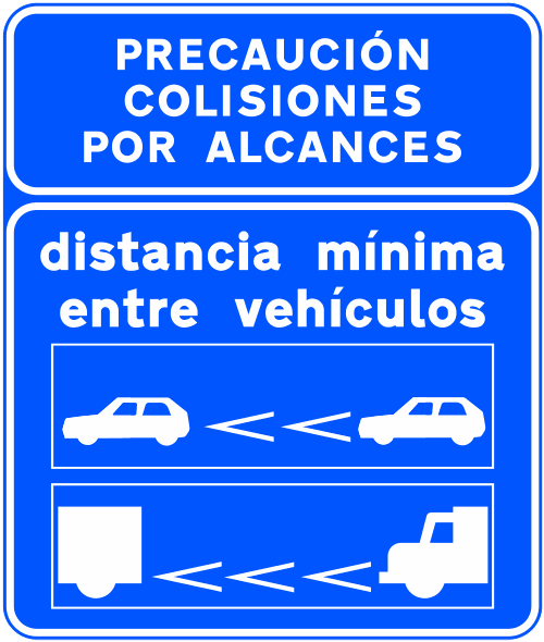 S-992d - Minimum Distance between Vehicles inside a Tunnel on a Motorway or Dual Carriageway road sign