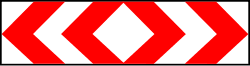 TB-4 - Narrow double directional panel road sign