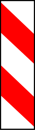 TB-9 - Left edge beacon road sign