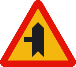 TP-1b - Intersection with priority on the road on the left road sign