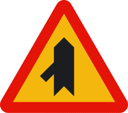 TP-1d - Intersection with priority over incorporation from the left road sign
